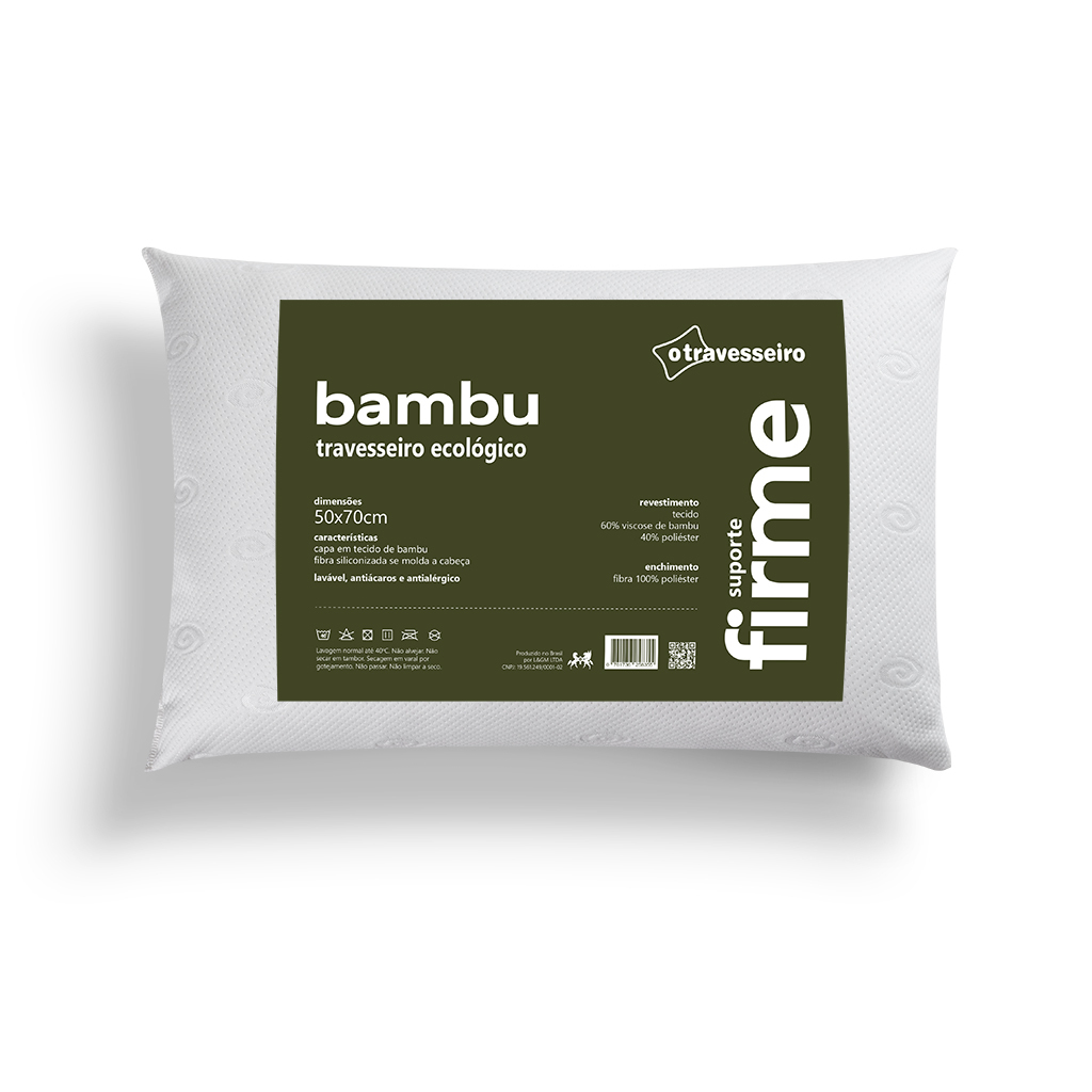 Travesseiro Bambu Ecológico