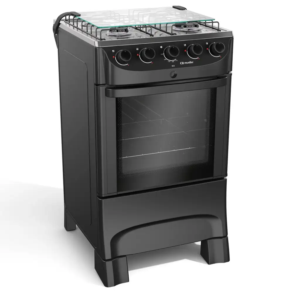 Fogão Mueller 4B - Preto fosco